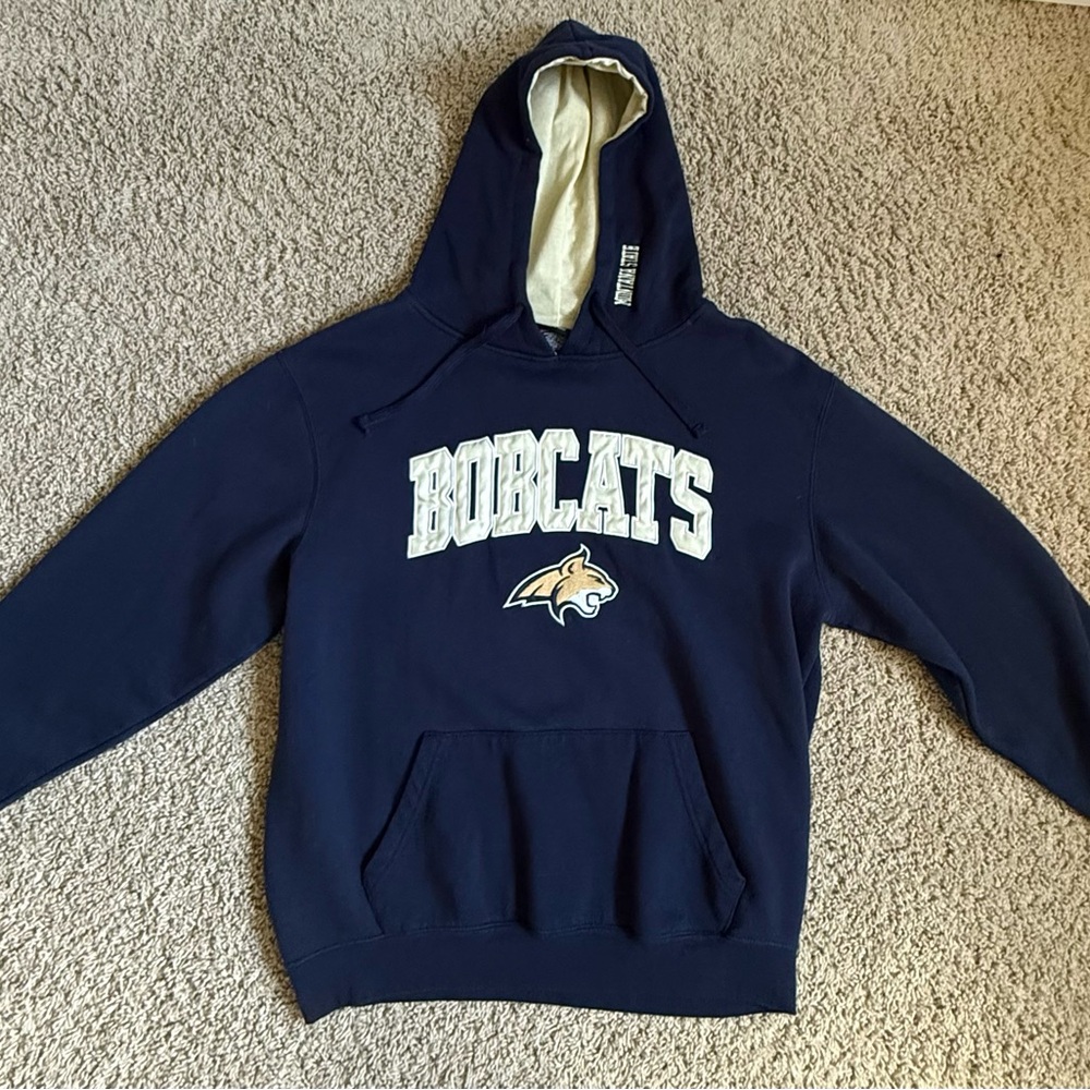 Kids Bobcats Navy Hoodie